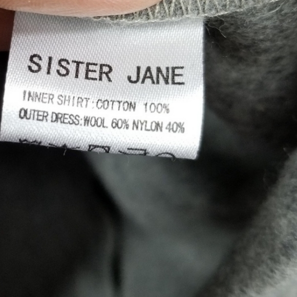 Sister Jane Mini Wool Shirt & Pinafore Shift Dress - Picture 4 of 7